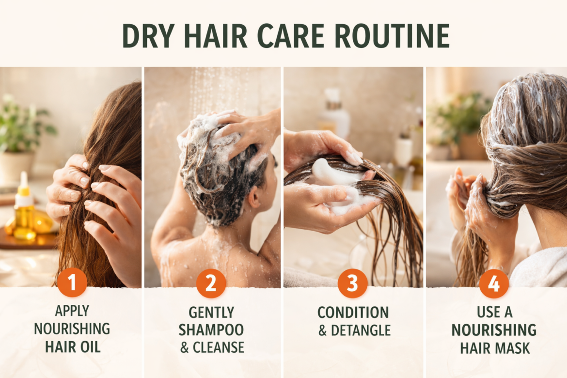 Dry Hair Care Routine: The Ultimate Guide for Soft, Healthy, and Shiny Hair