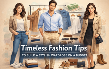 Timeless fashion wardrobe styling with modern outfit combinations