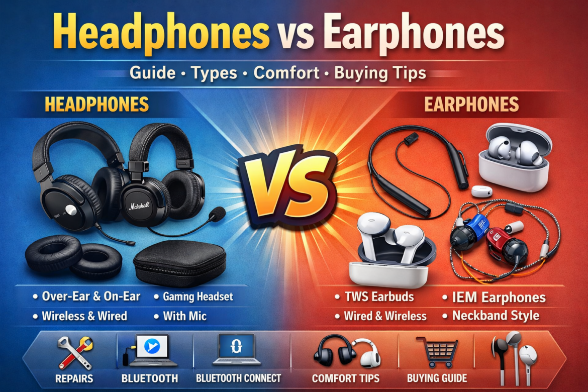 The Ultimate Guide to Headphones & Earphones: Comfort, Comparison, Usage, and Buying Tips (2026)