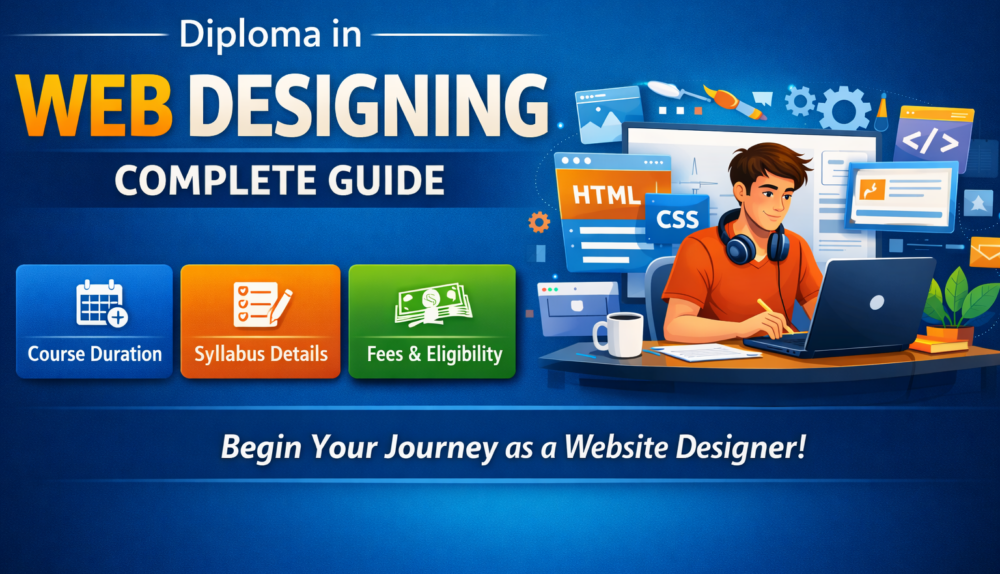 Diploma in web designing course guide with duration, fees, and syllabus